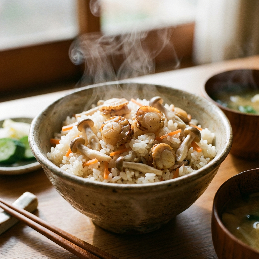 ベビーホタテご飯